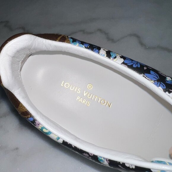 Louis Vuitton Frontrow LV monogram low Sneaker Flower leather 7.5 US or 37.5 EUR - Picture 16 of 17